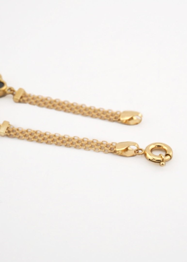 Black Van Cleef Bracelet with Chinese Design