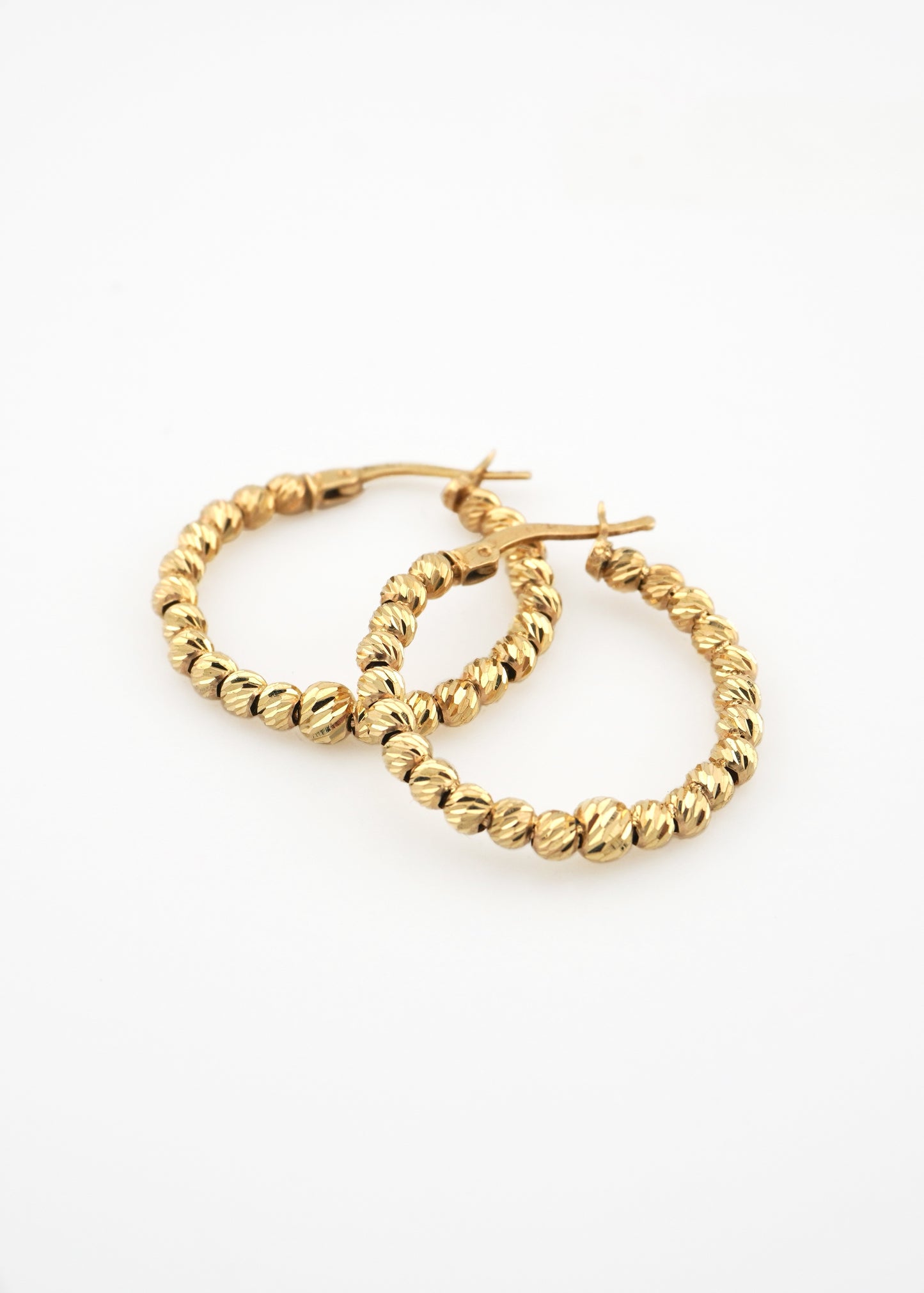 Diamond Cut Hoops