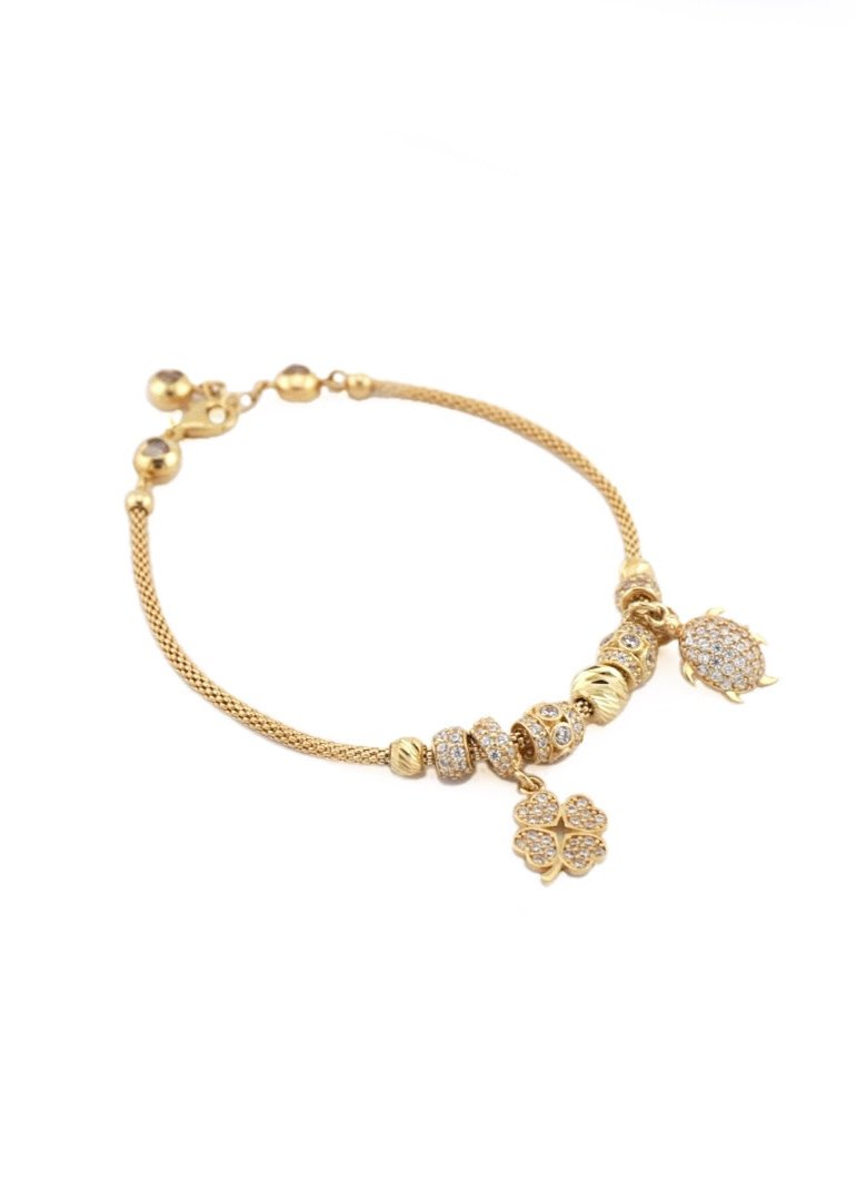 Charm Bracelet with zircon