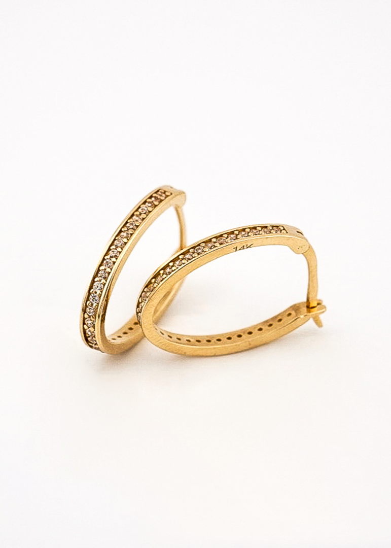 Oval Hoop Earrings
